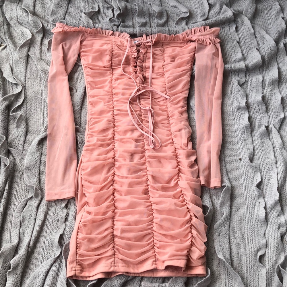 Fashion nova light pink mini dress